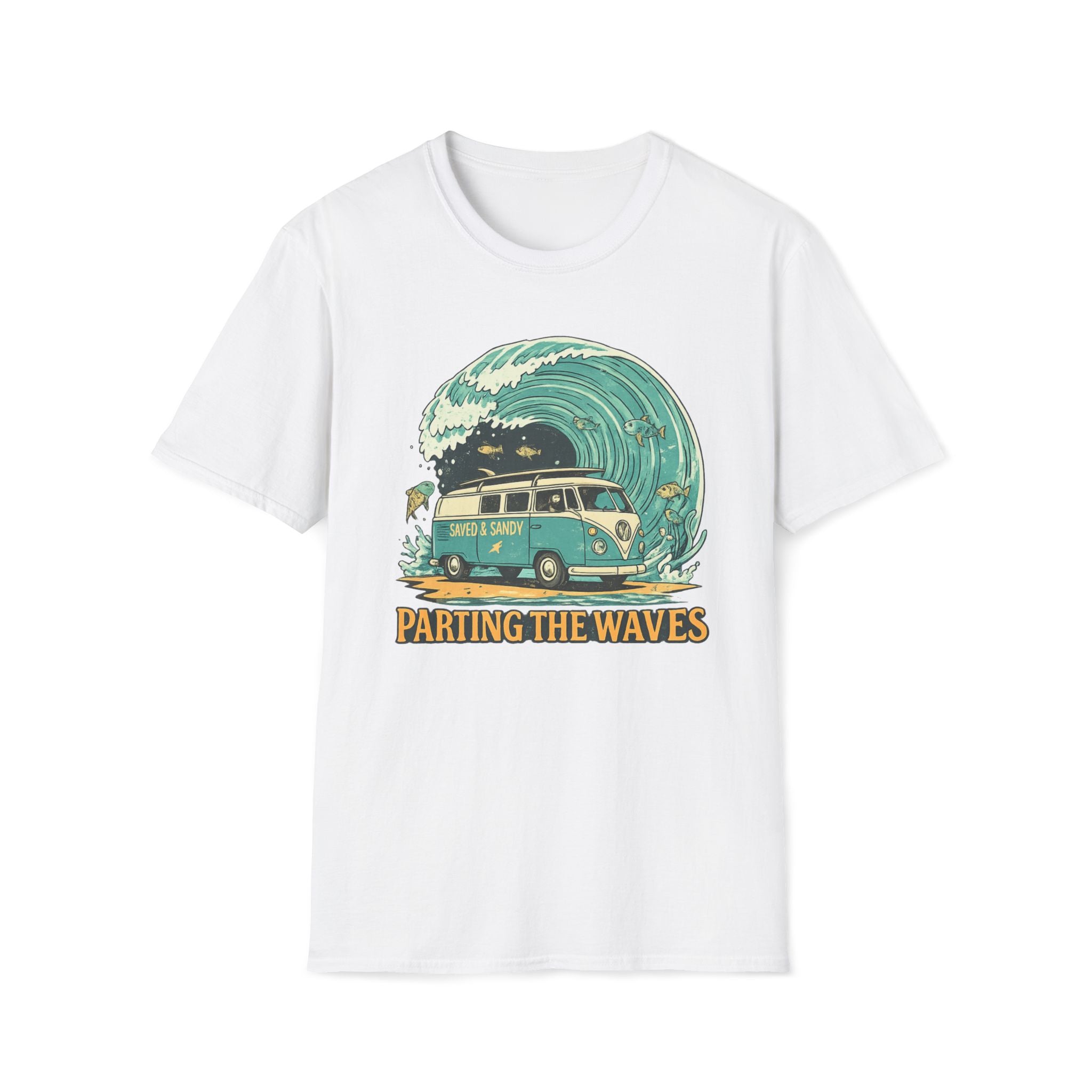 Parting the Waves Van Fish T-Shirt