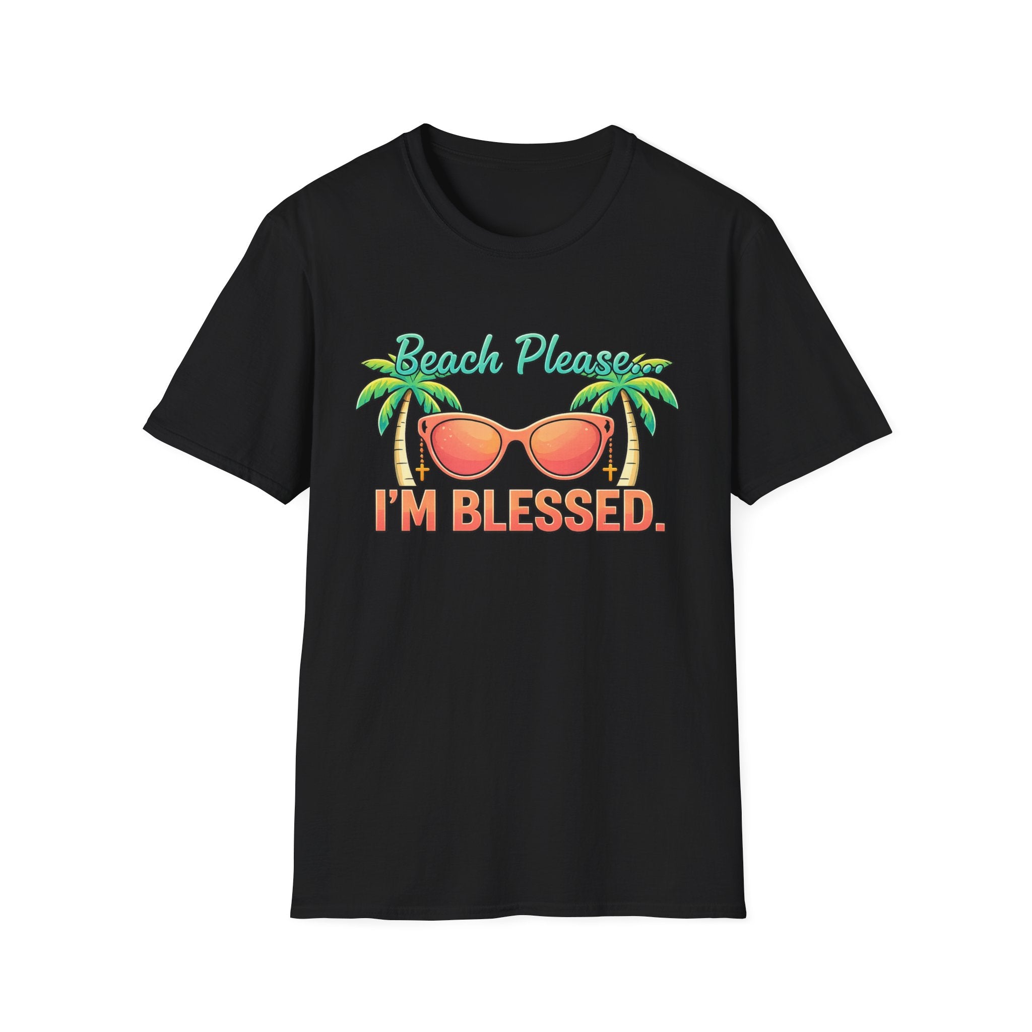 Beach Please I'm Blessed Retro  Vibe - T-Shirt