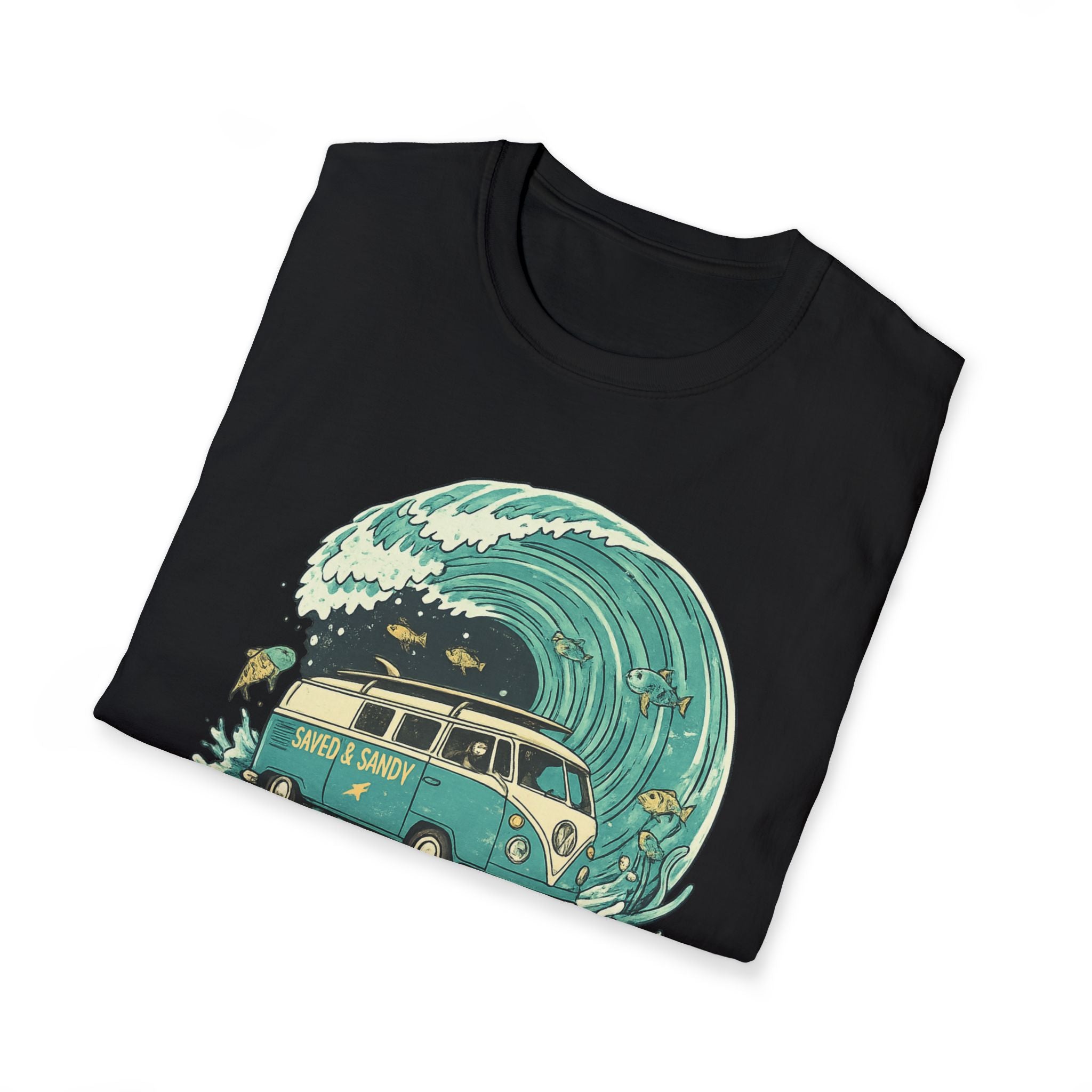 Parting the Waves Van Fish T-Shirt