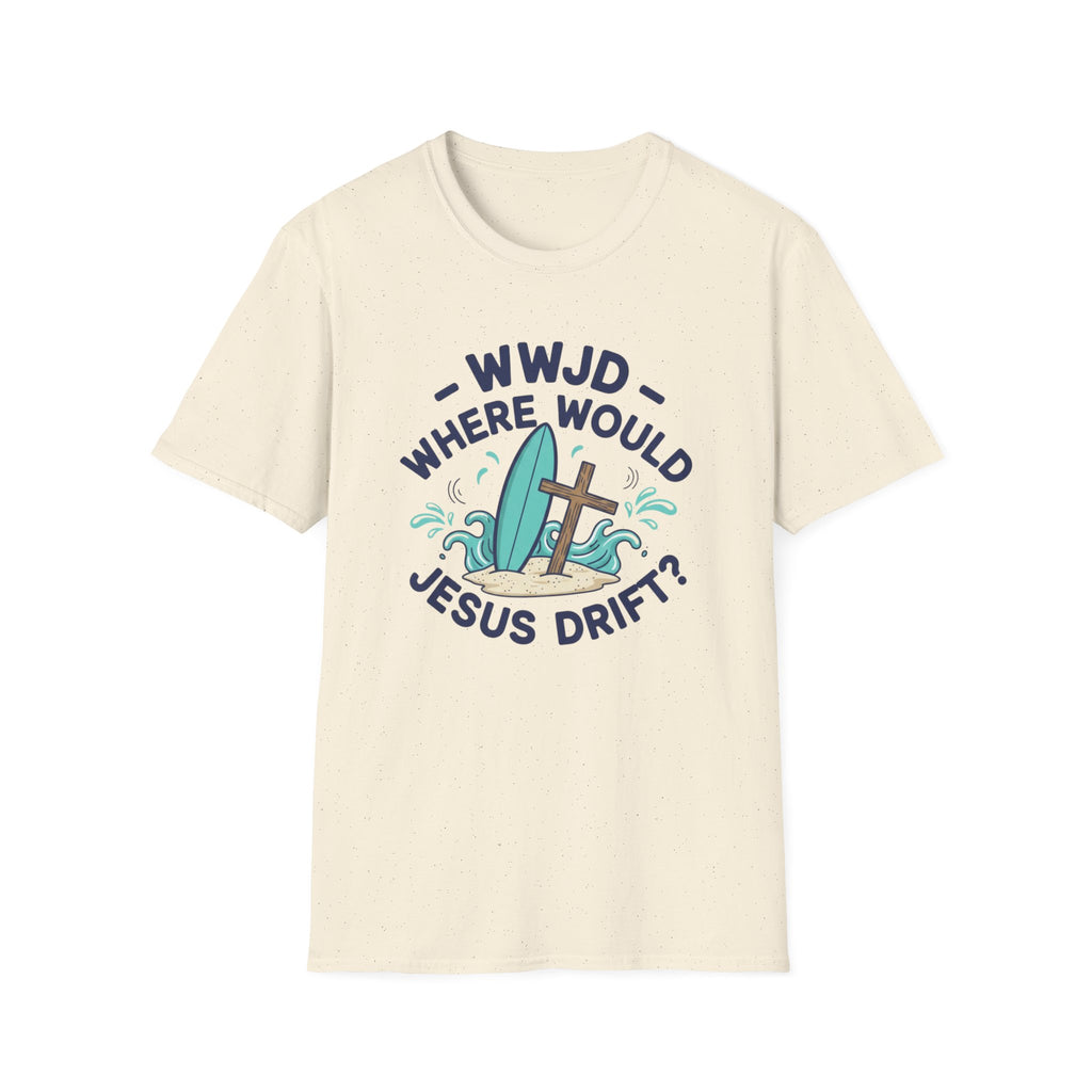 WWJD Where Would Jesus Drift? T-Shirt