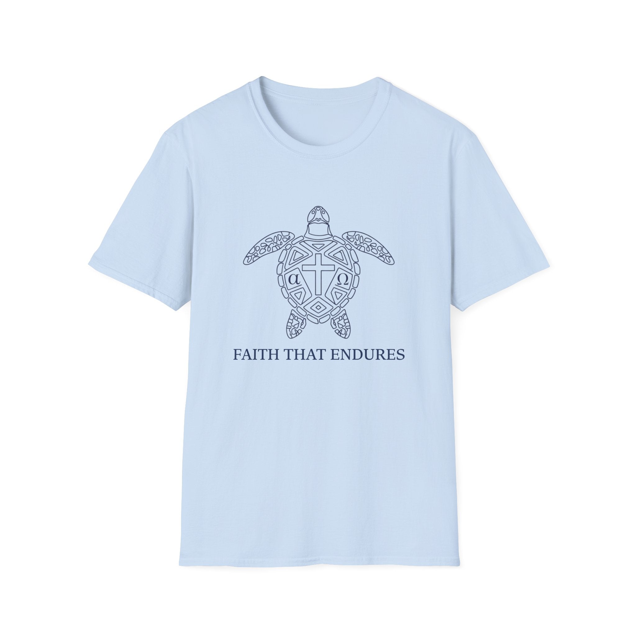 Faith That Endures Alpha Omega Turtle - T-Shirt