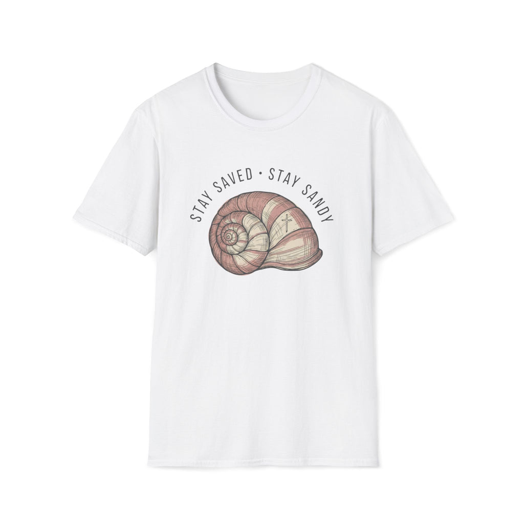 Stay Saved Stay Sandy Seashell  T-Shirt
