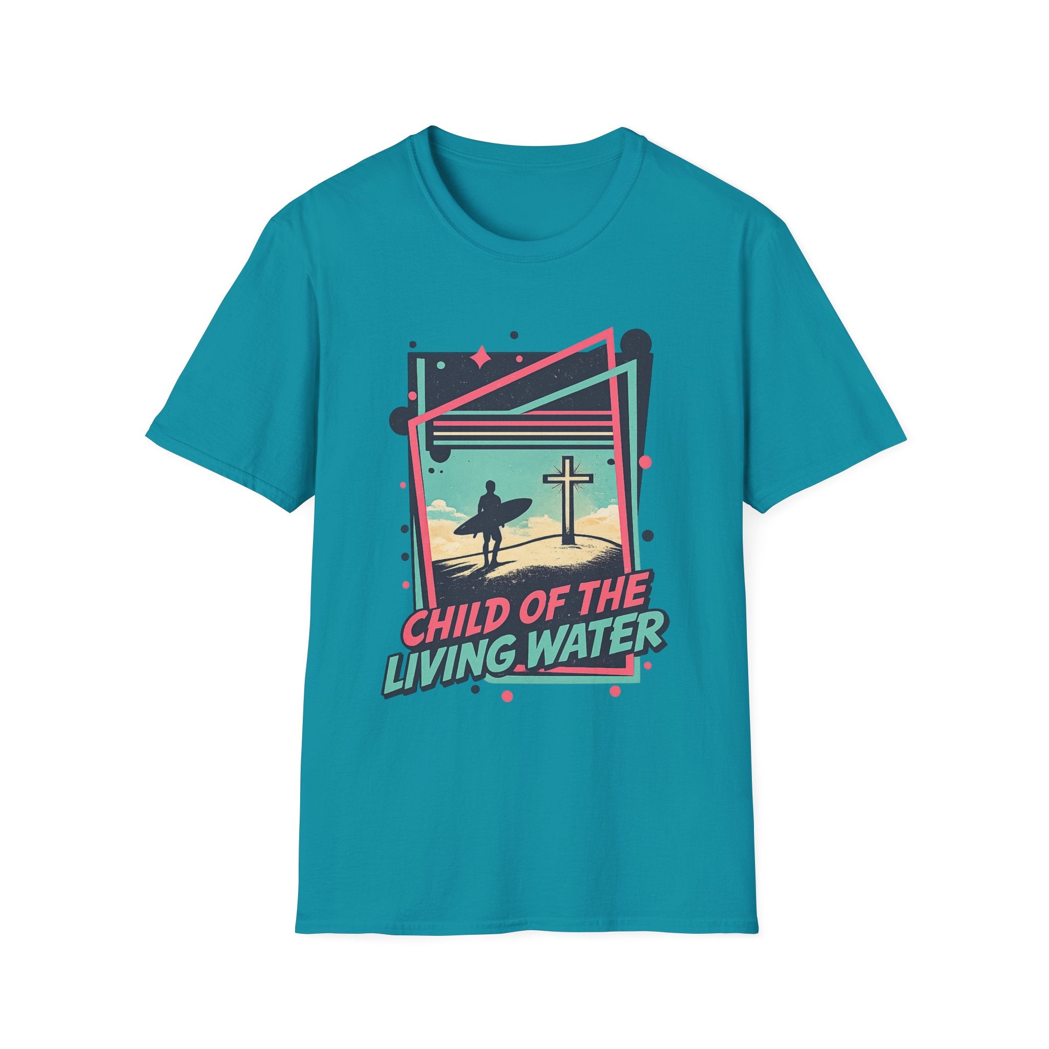 Child of the Living Water Surf Faith Shirt - T-Shirt