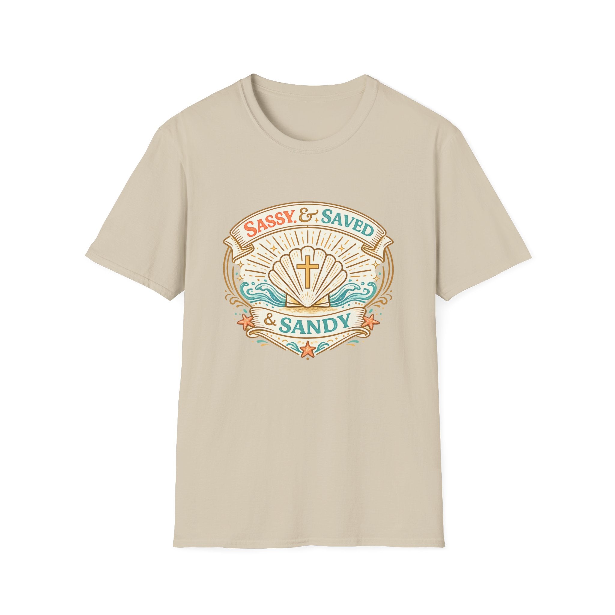 Sassy & Saved & Sandy Seashell - T-Shirt