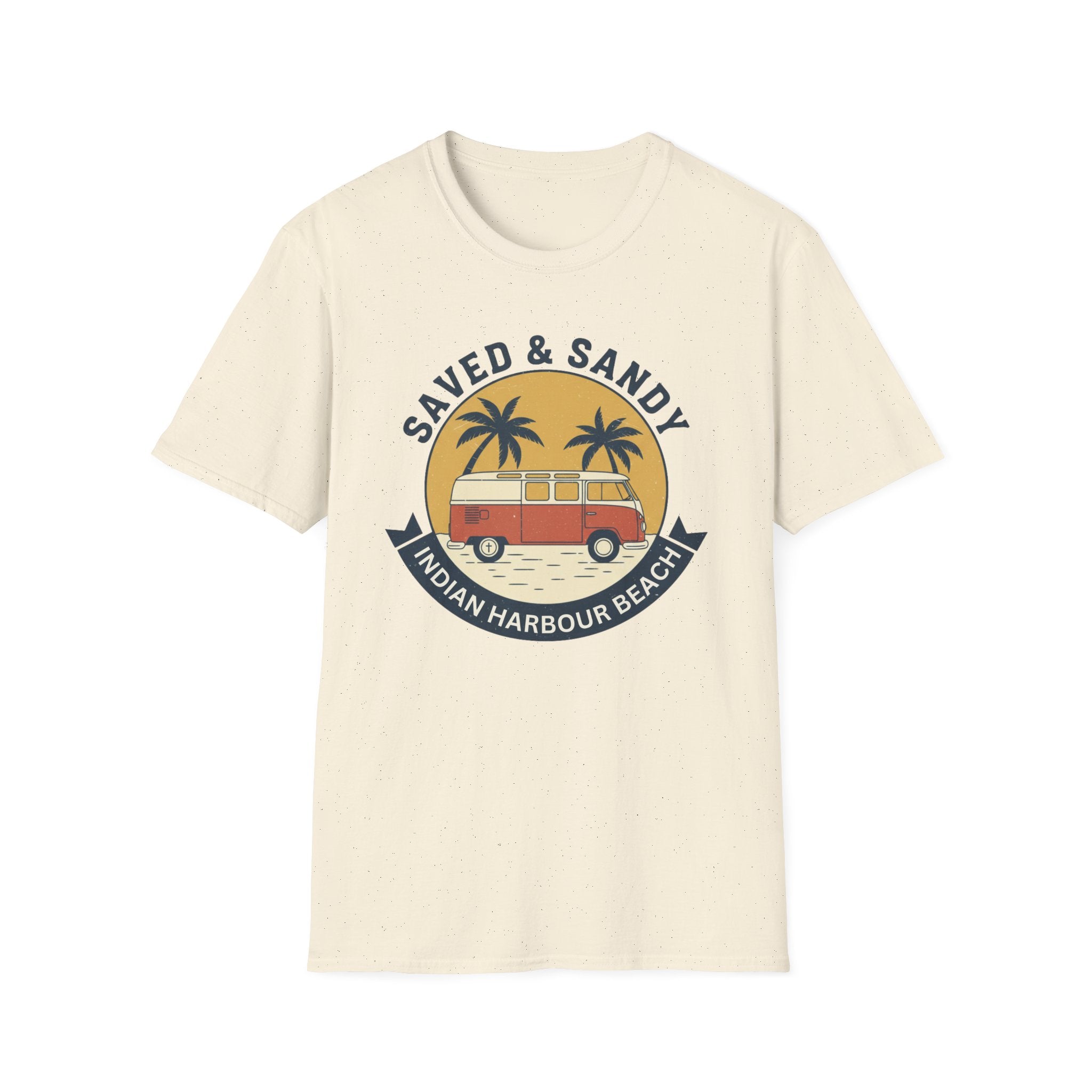 Saved & Sandy Van Palm Trees Indian Harbour Beach - T-Shirt