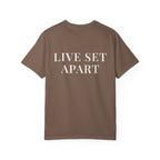LIVE SET APART — Back Print Christian T-Shirt