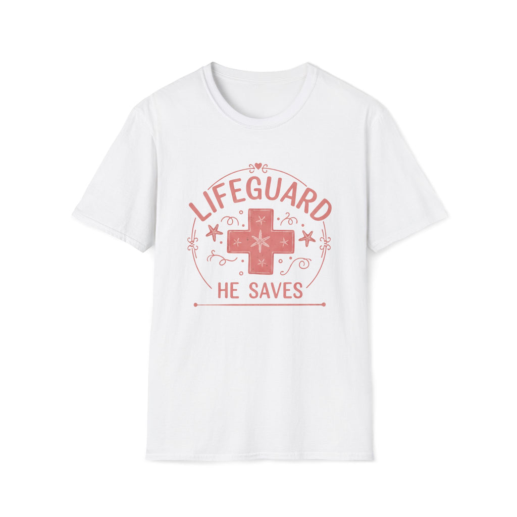Lifeguard He Saves Pink T-Shirt