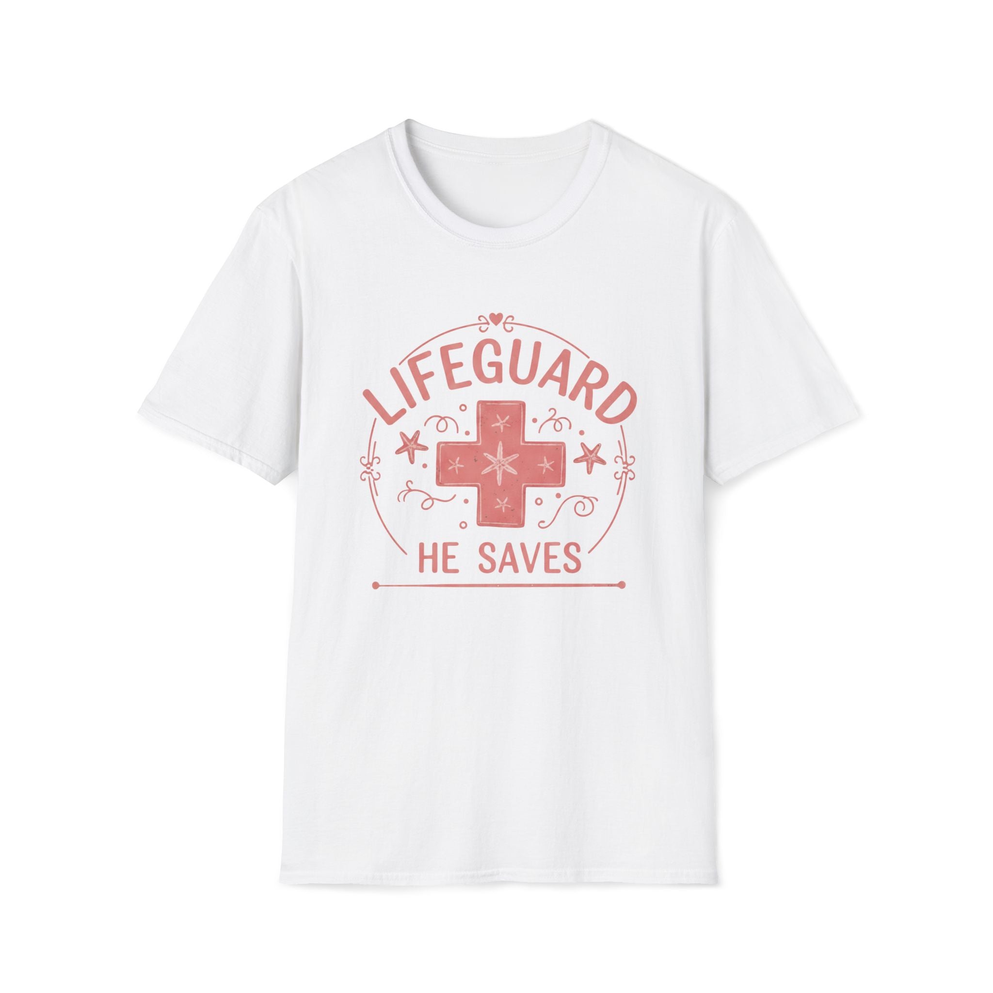 Lifeguard He Saves Pink T-Shirt