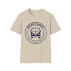 Saved & Sandy Indian Harbour Beach Van Design - T-Shirt