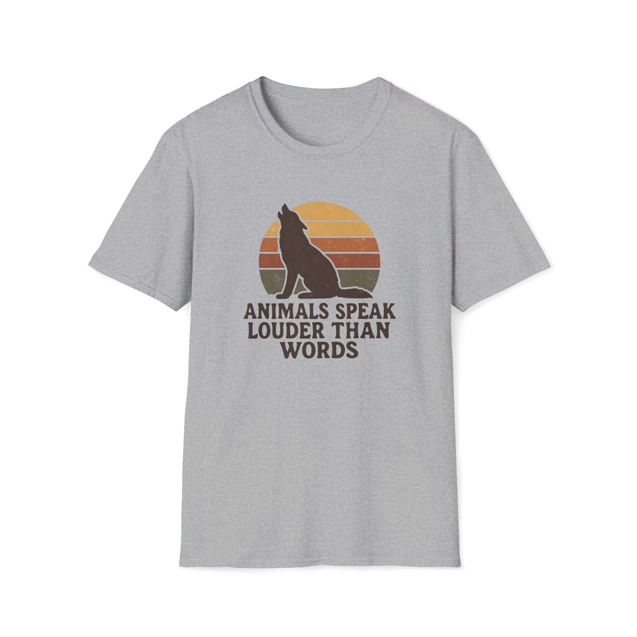 Wolf Silhouette at Sunset T-Shirt