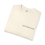 MATTHEW 6:33 — Micro Chest Christian T-Shirt