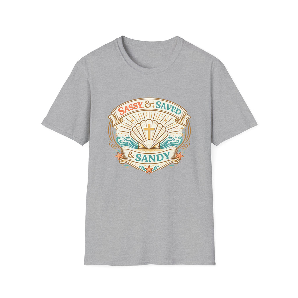Sassy & Saved & Sandy Seashell - T-Shirt