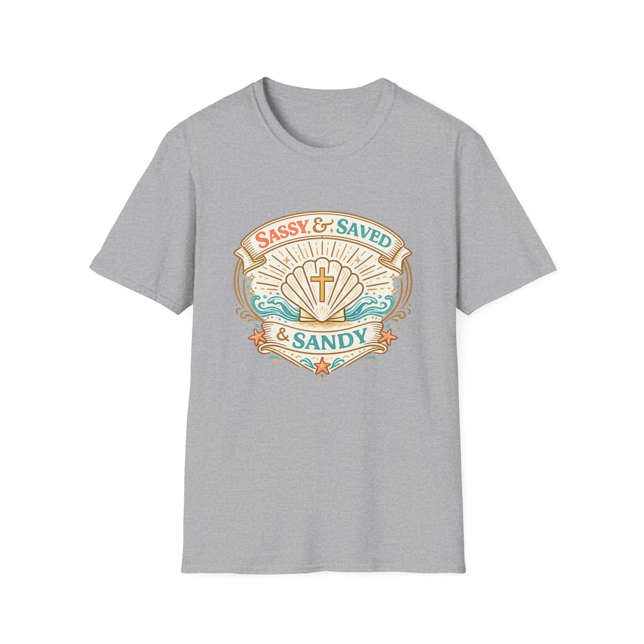 Sassy & Saved & Sandy Seashell - T-Shirt