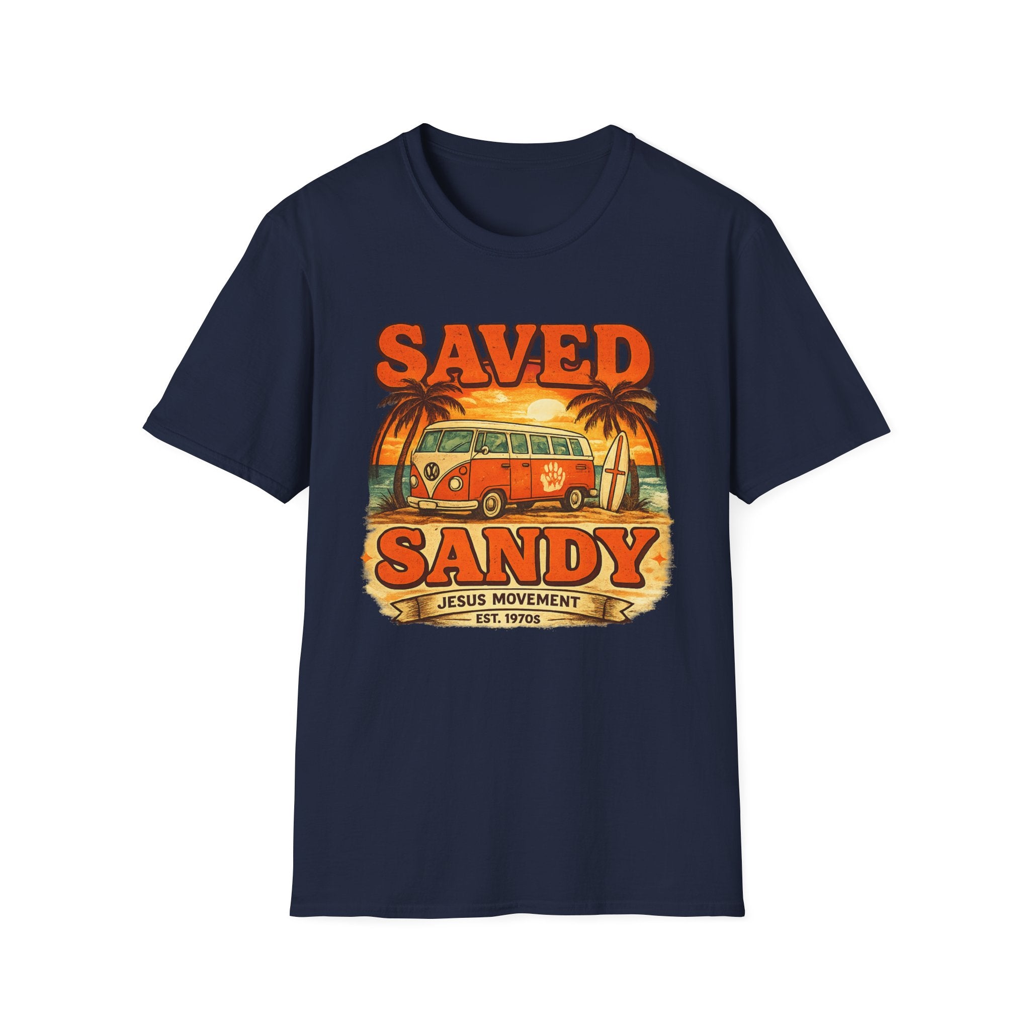 Jesus Movement Saved and Sandy - T-Shirt