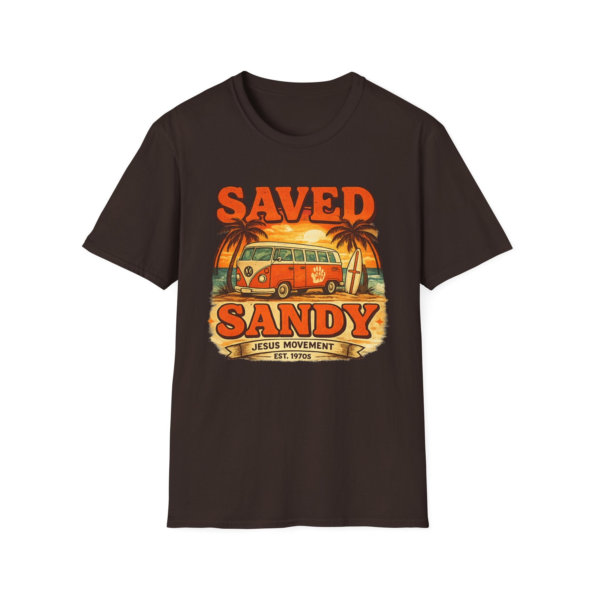 Jesus Movement Saved and Sandy - T-Shirt