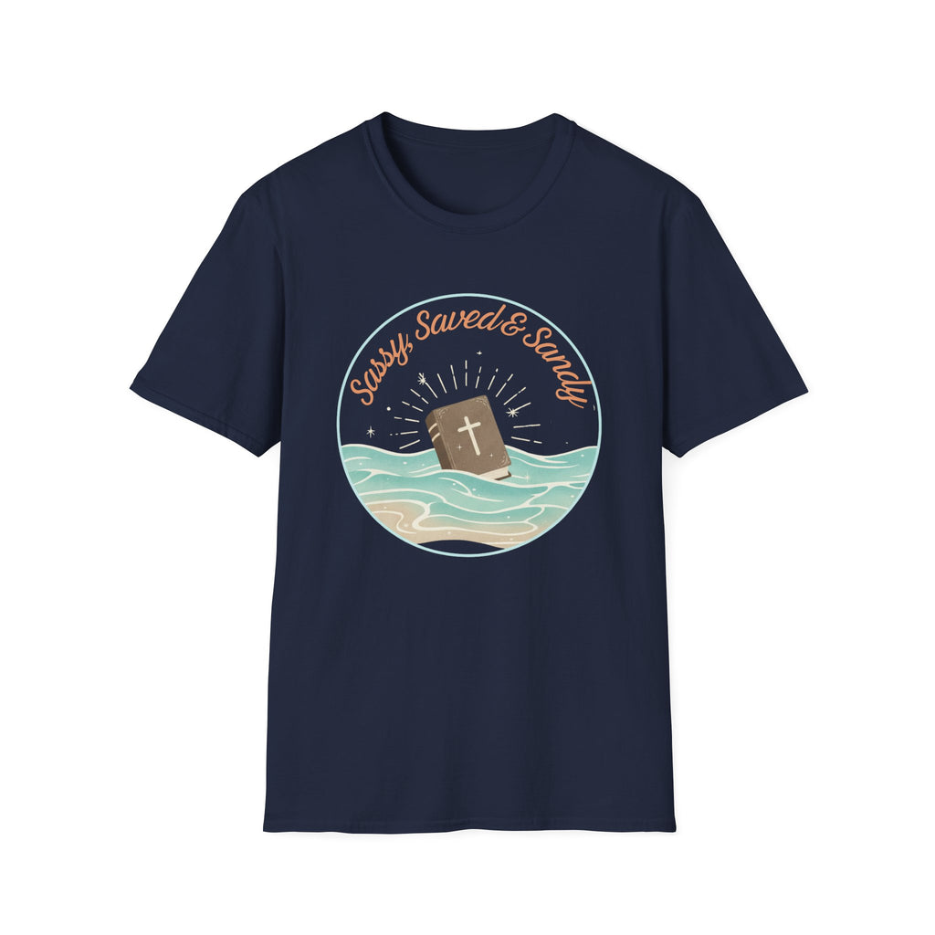 Sassy Saved & Sandy Circle - T-Shirt
