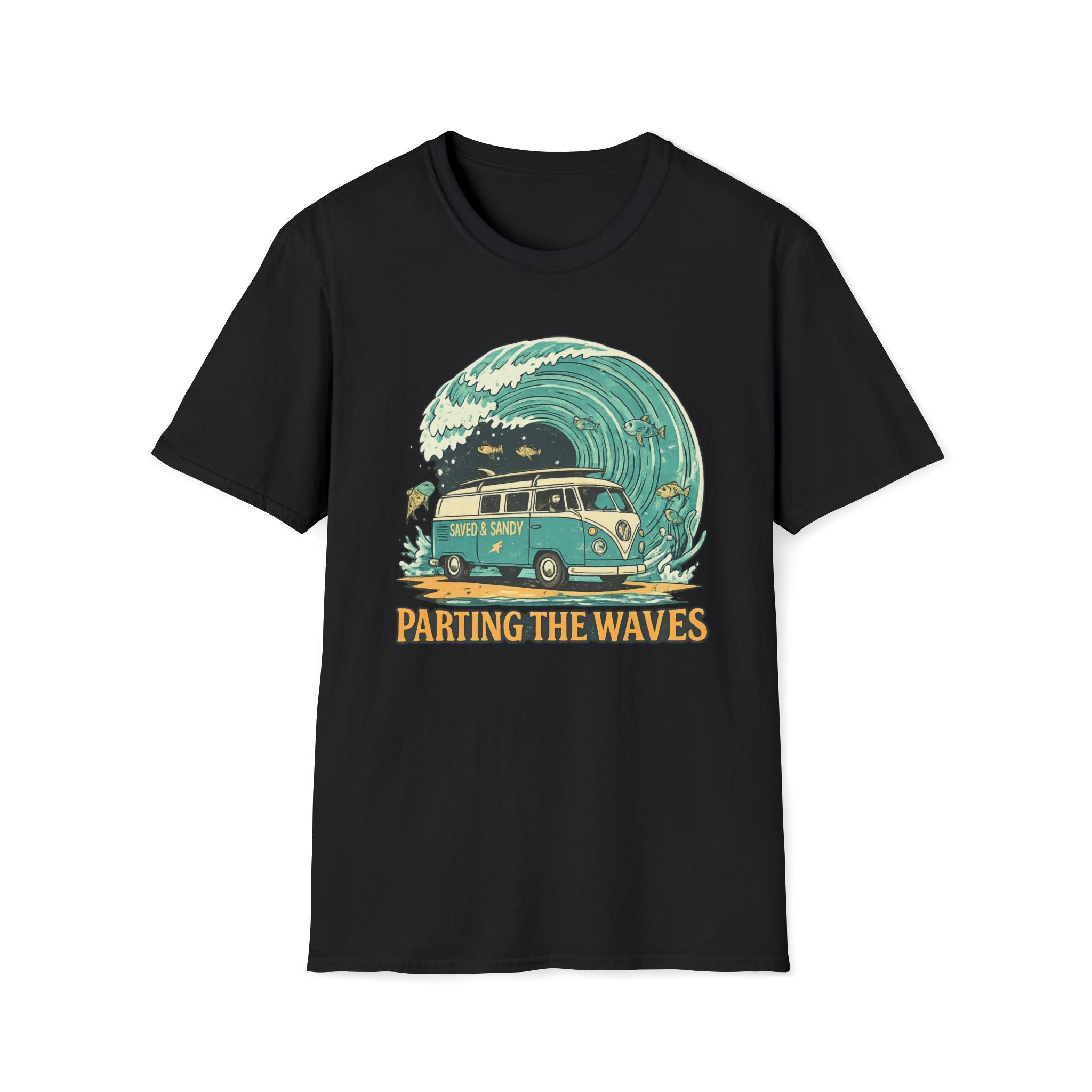 Parting the Waves Van Fish T-Shirt