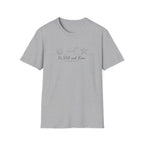 Be Still and Know Line Art Turtles Shell Starfish - T-Shirt