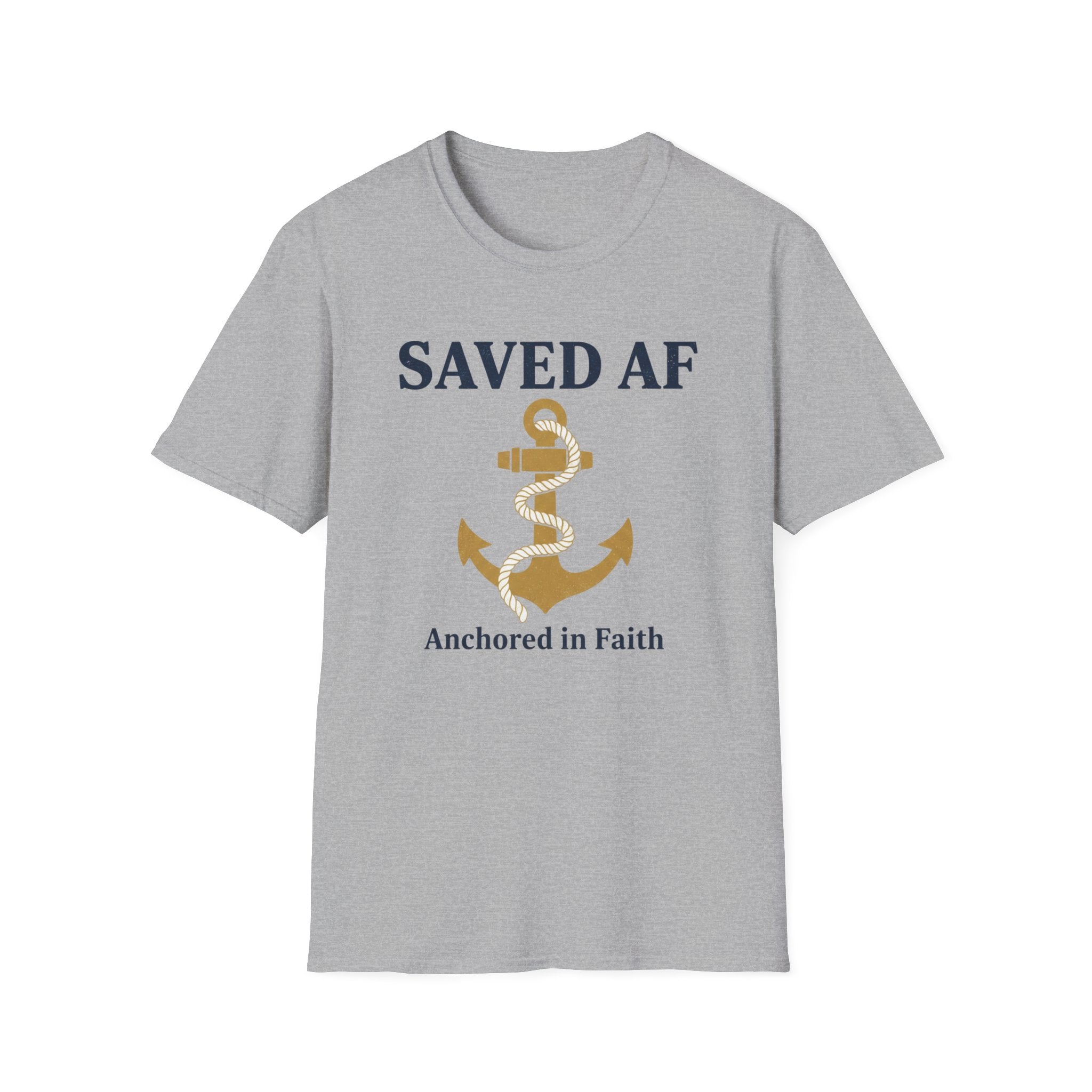 Saved AF Anchored in Faith - T-Shirt