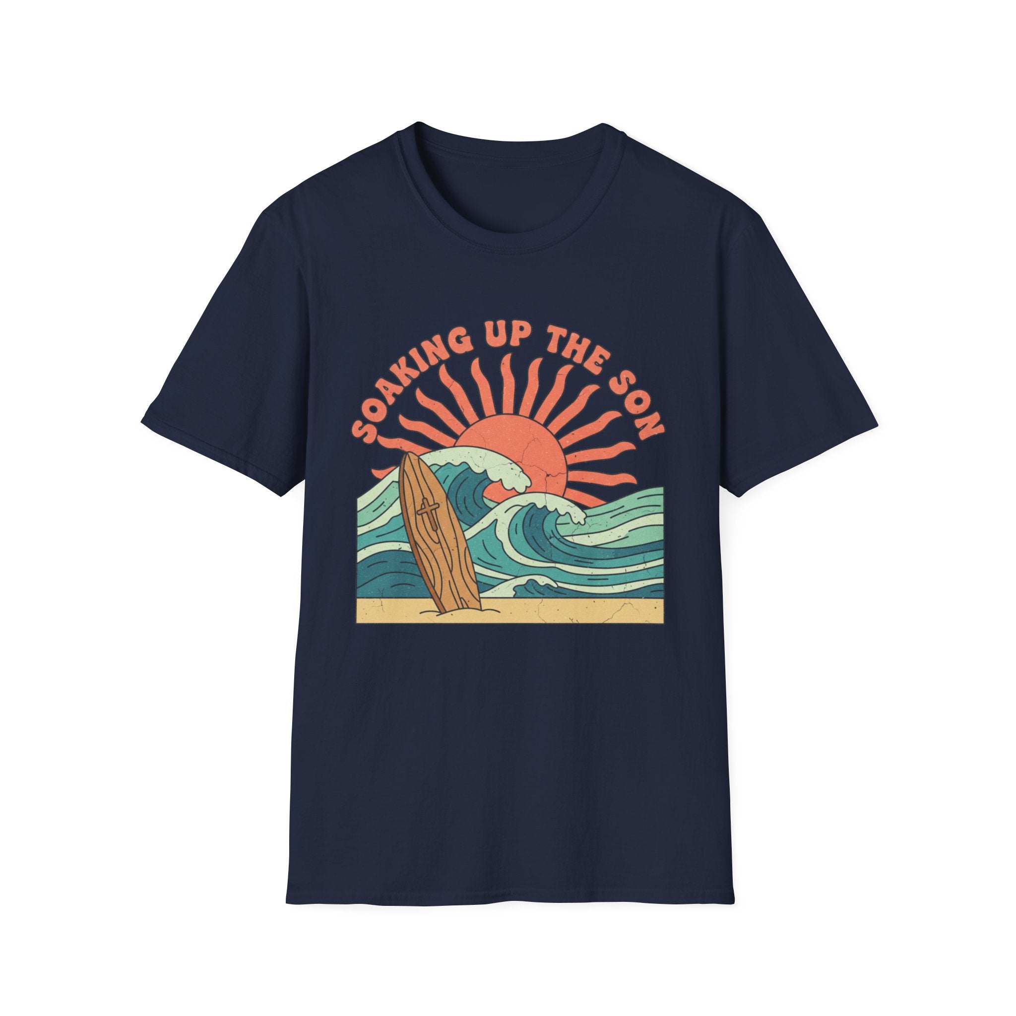 Soaking Up The Son Retro - T-Shirt
