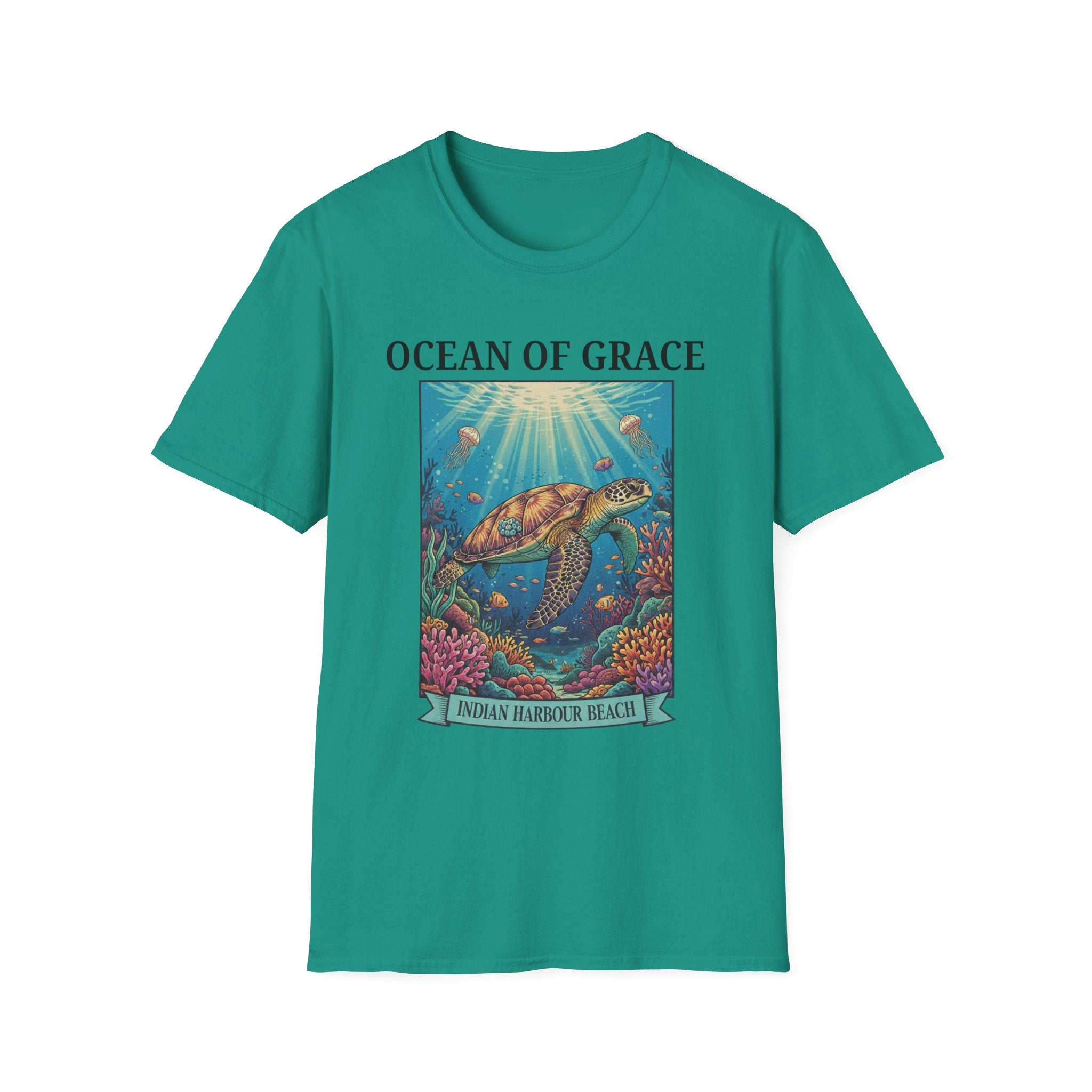 Ocean of Grace Sea Turtle Indian Harbour Beach - T-Shirt