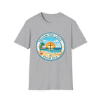 Follow the Light Psalm 93:4 Faith Beach Scene - T-Shirt