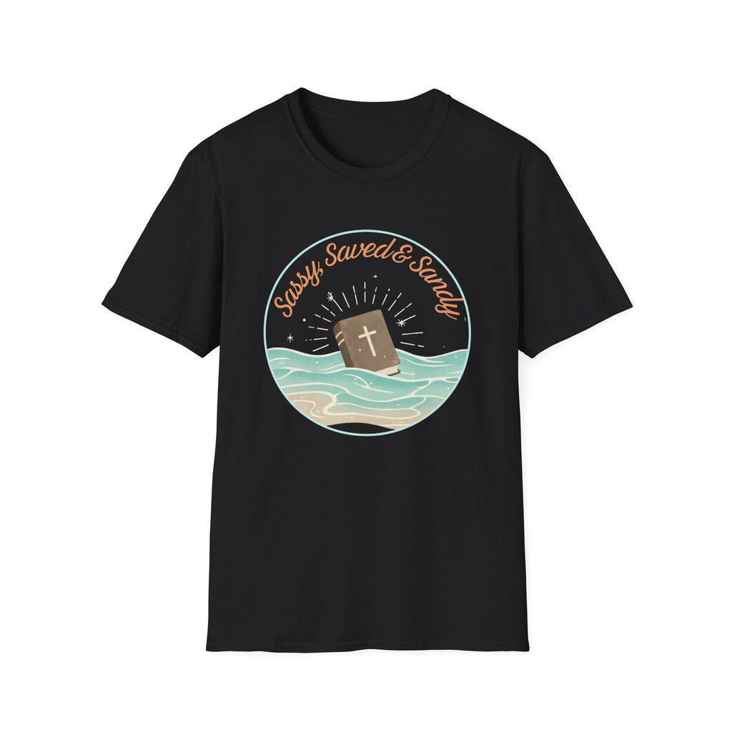 Sassy Saved & Sandy Circle - T-Shirt