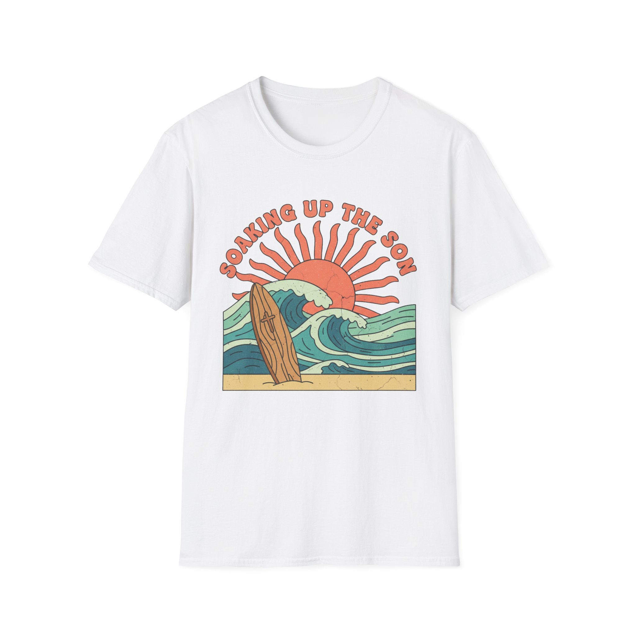 Soaking Up The Son Retro - T-Shirt