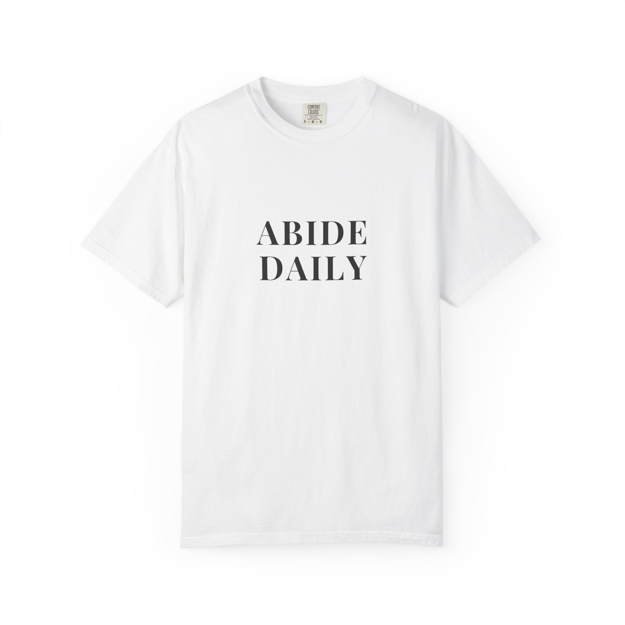 ABIDE DAILY — Micro Chest Christian T-Shirt