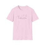 Be Still and Know Line Art Turtles Shell Starfish - T-Shirt