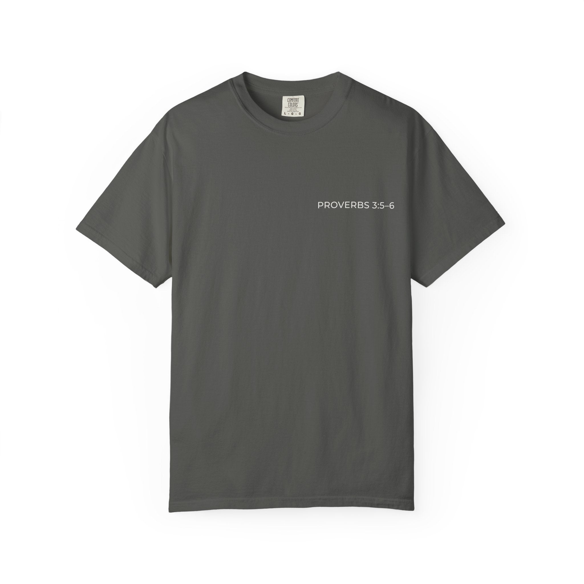 PROVERS 3:5-6 — Micro Chest Christian T-Shirt