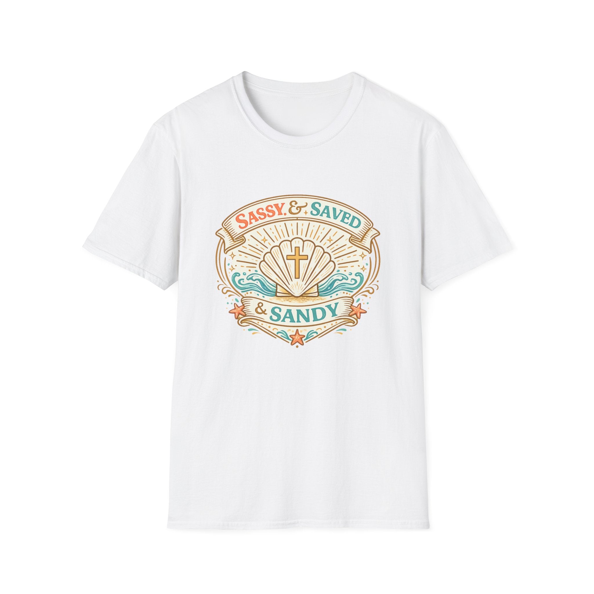 Sassy & Saved & Sandy Seashell - T-Shirt