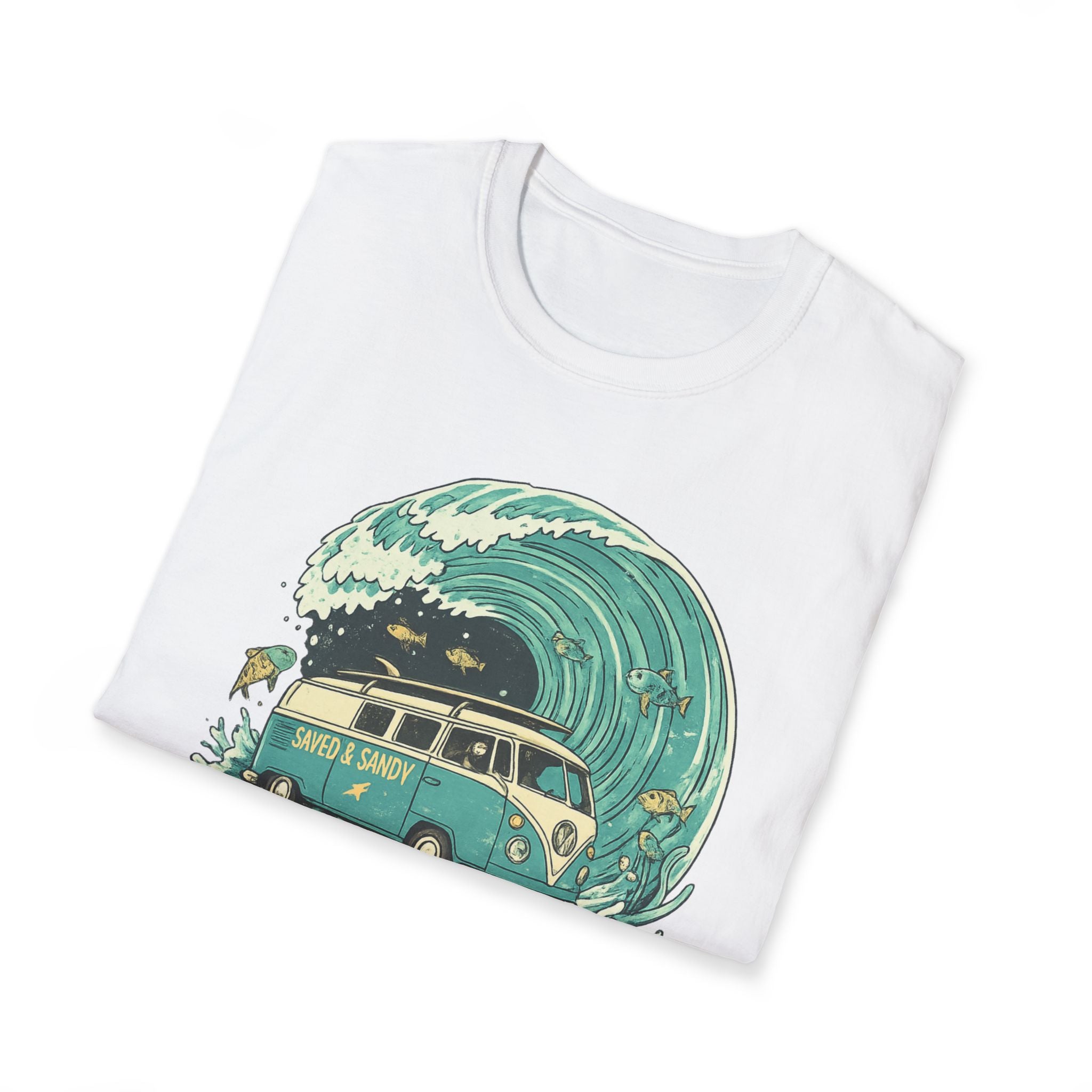 Parting the Waves Van Fish T-Shirt