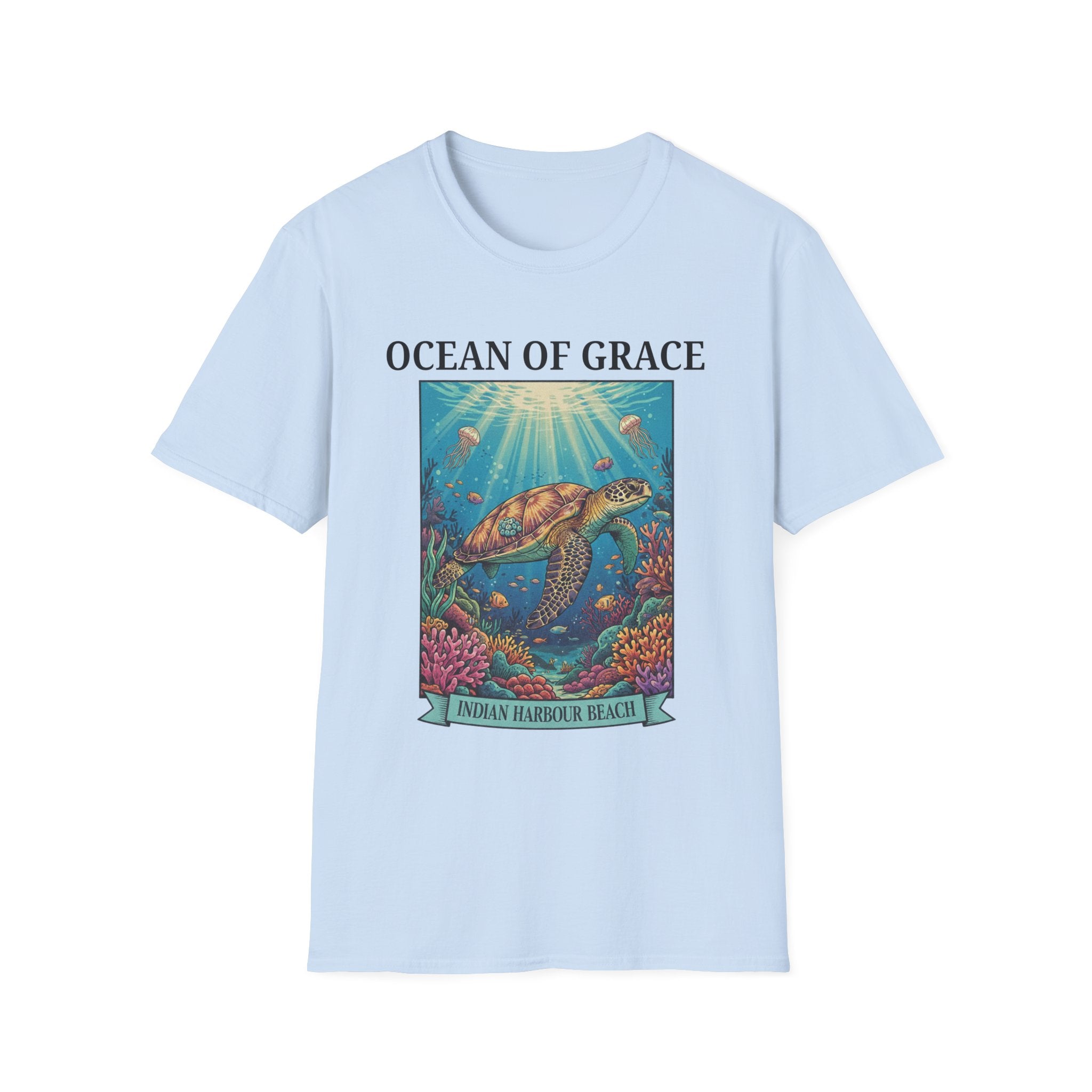 Ocean of Grace Sea Turtle Indian Harbour Beach - T-Shirt
