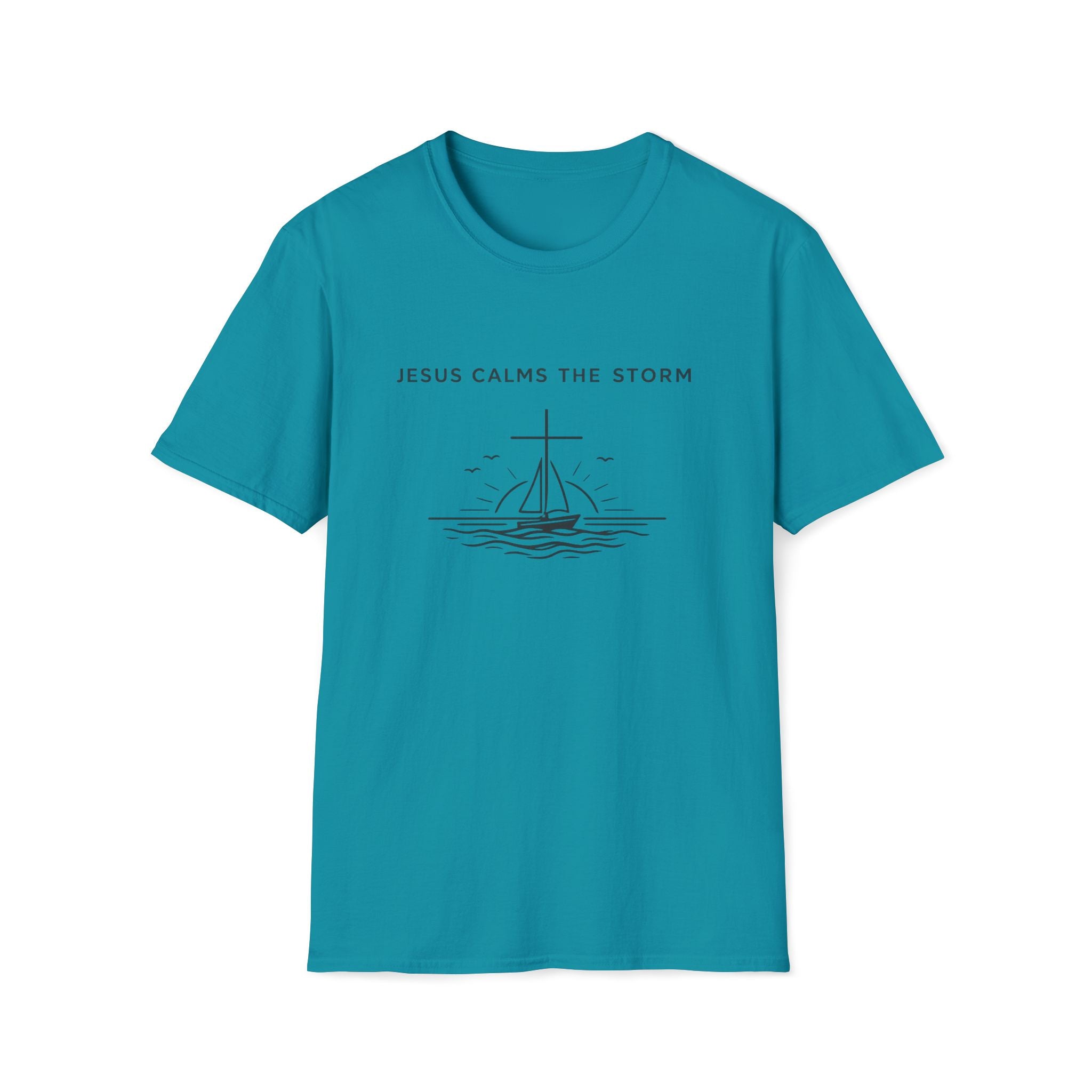 Jesus Calms the Storm Boating T-Shirt