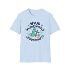 WWJD Where Would Jesus Drift? T-Shirt