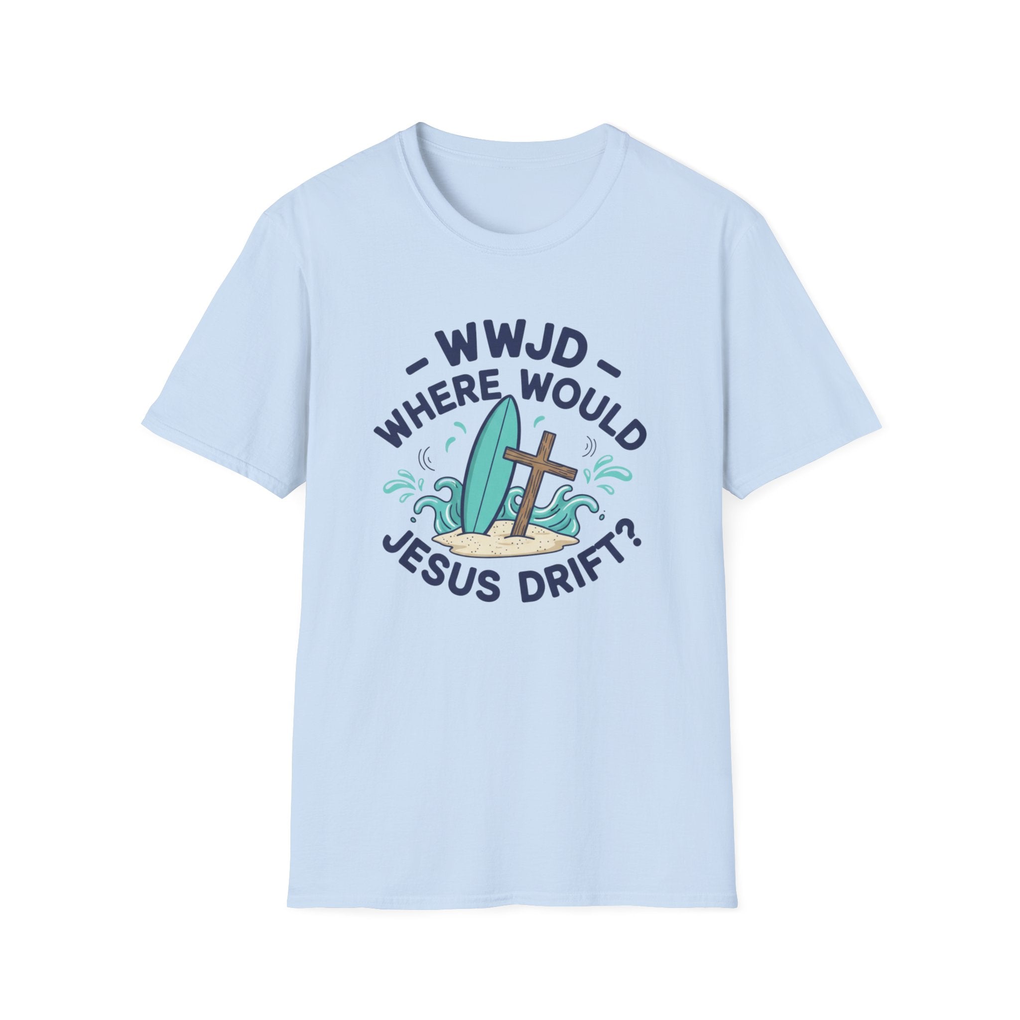 WWJD Where Would Jesus Drift? T-Shirt