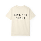 LIVE SET APART — Back Print Christian T-Shirt