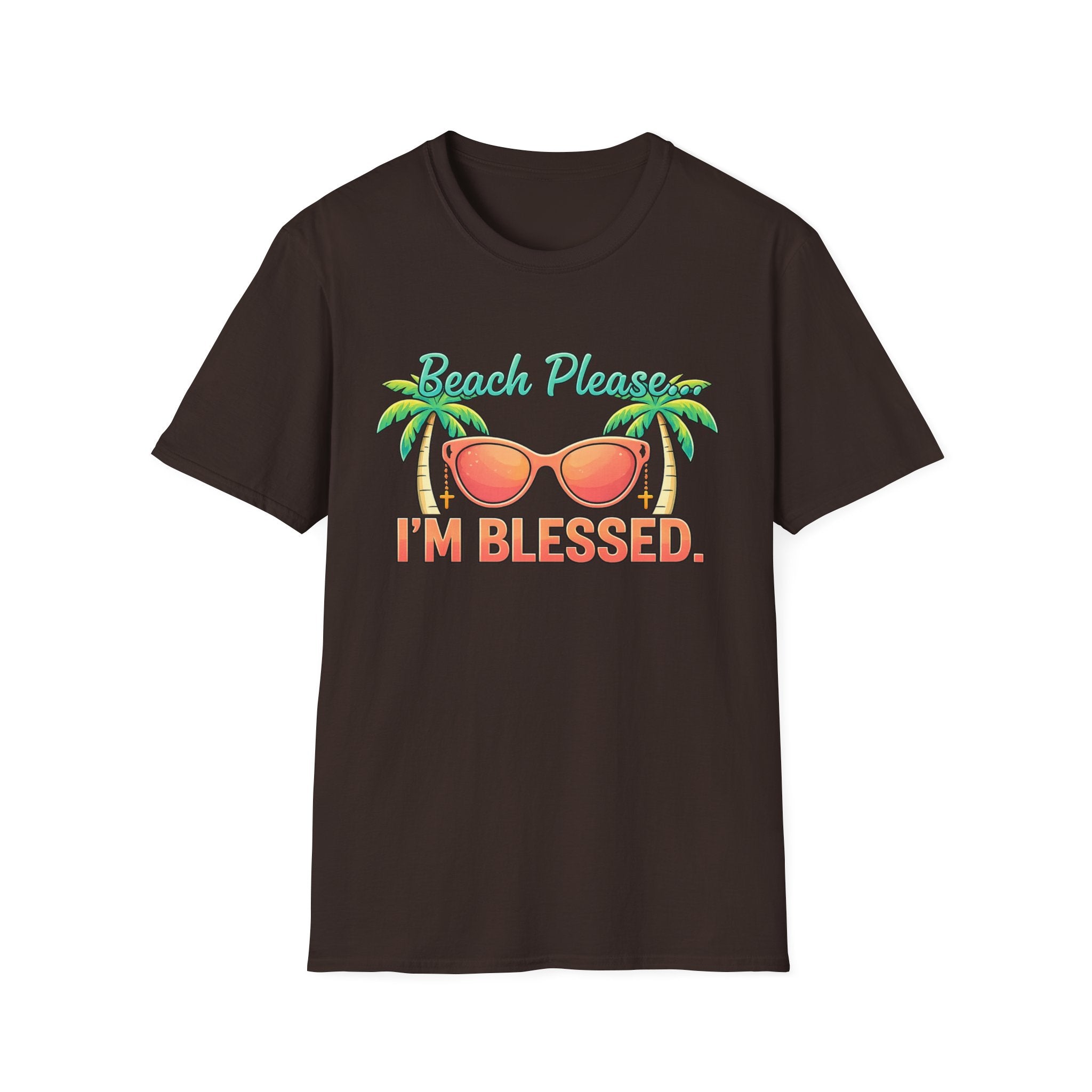 Beach Please I'm Blessed Retro  Vibe - T-Shirt