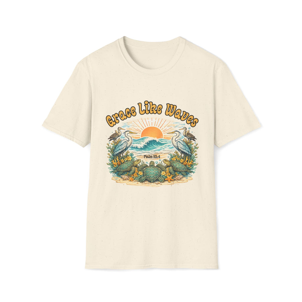 Grace Like Waves Turtles Sunrise T-Shirt