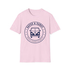 Saved & Sandy Indian Harbour Beach Van Design - T-Shirt