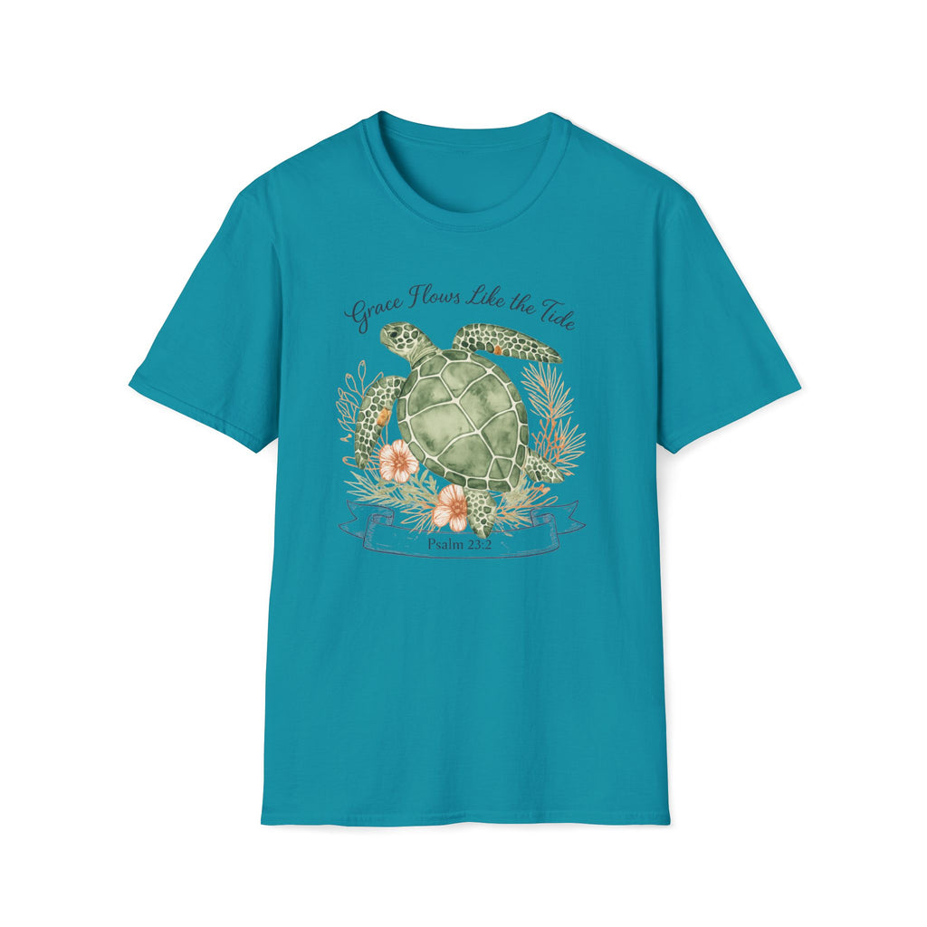 Grace Flows Like The Tide Sea Turtle T-Shirt