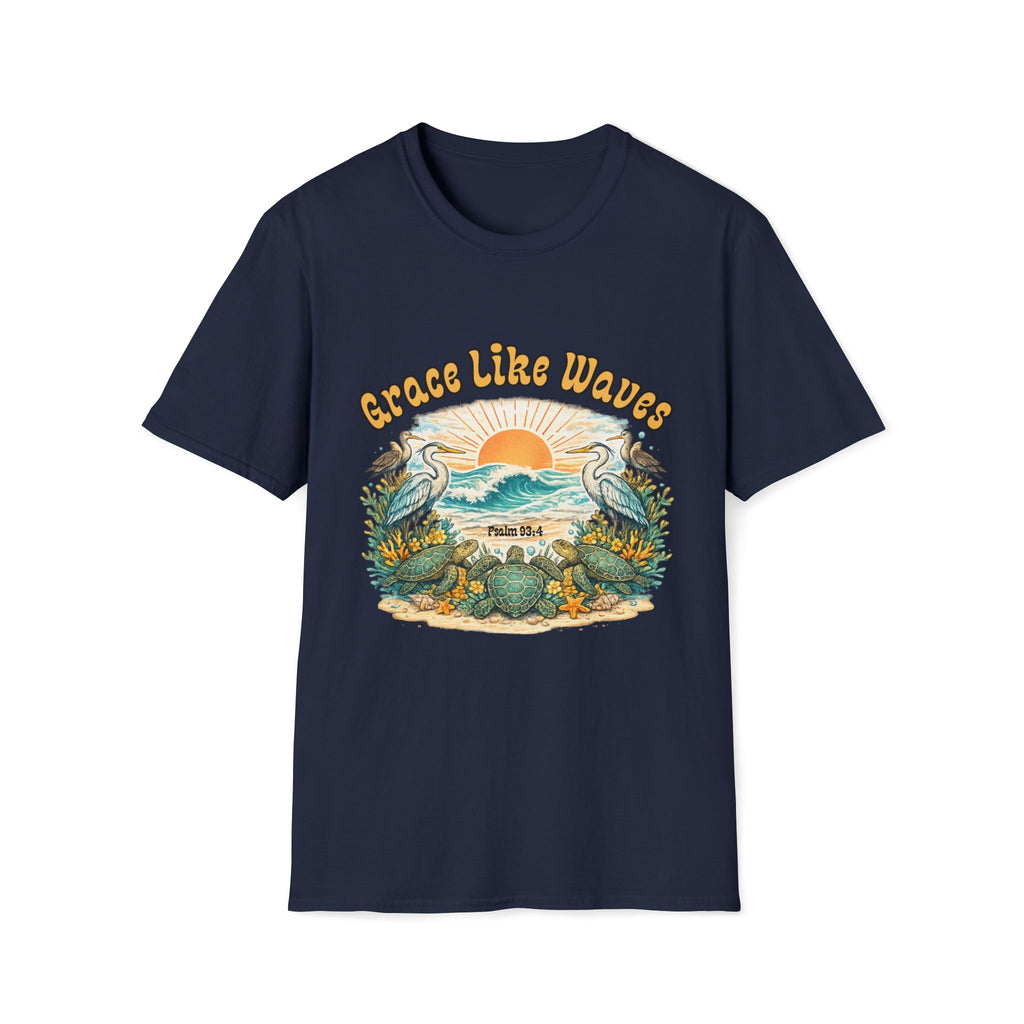 Grace Like Waves Turtles Sunrise T-Shirt