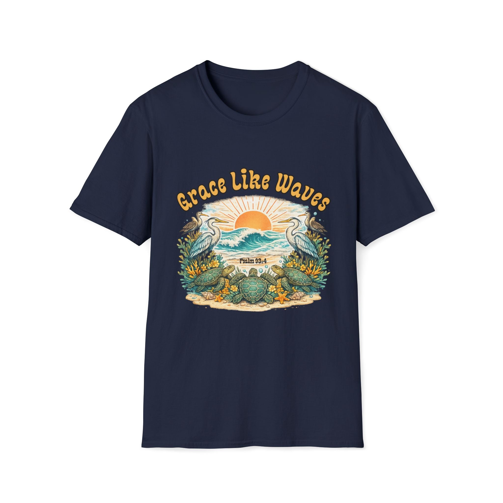 Grace Like Waves Turtles Sunrise T-Shirt