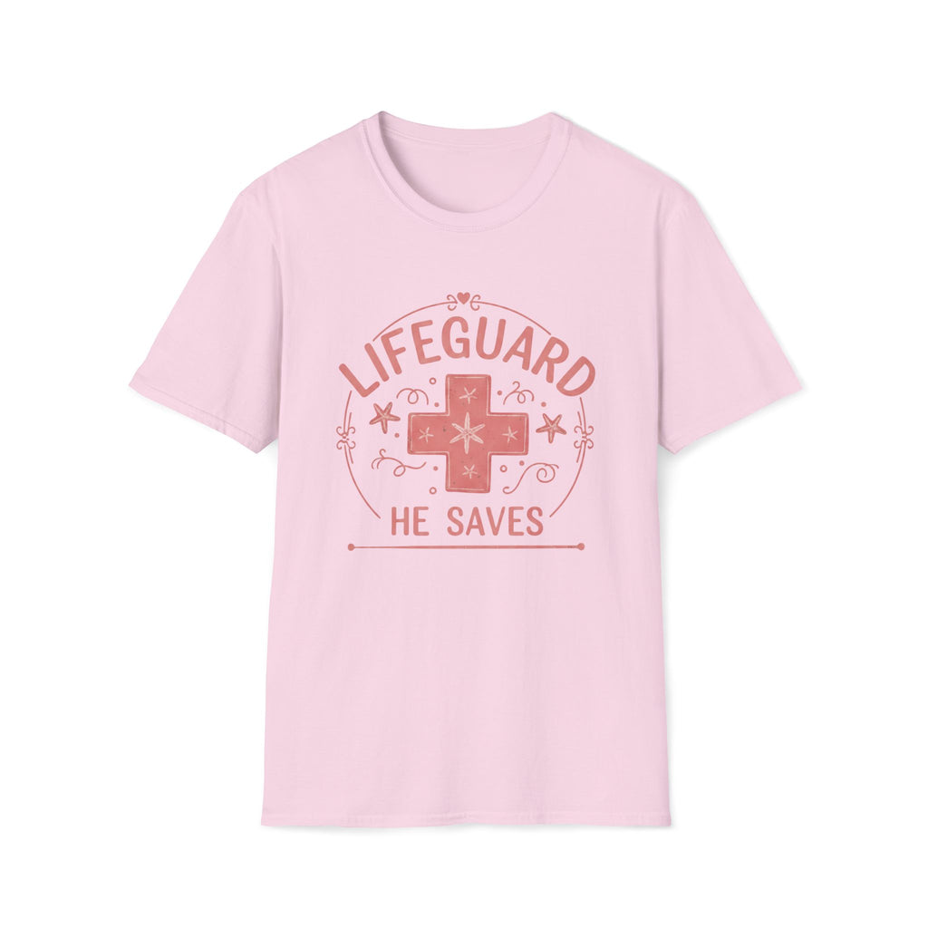 Lifeguard He Saves Pink T-Shirt