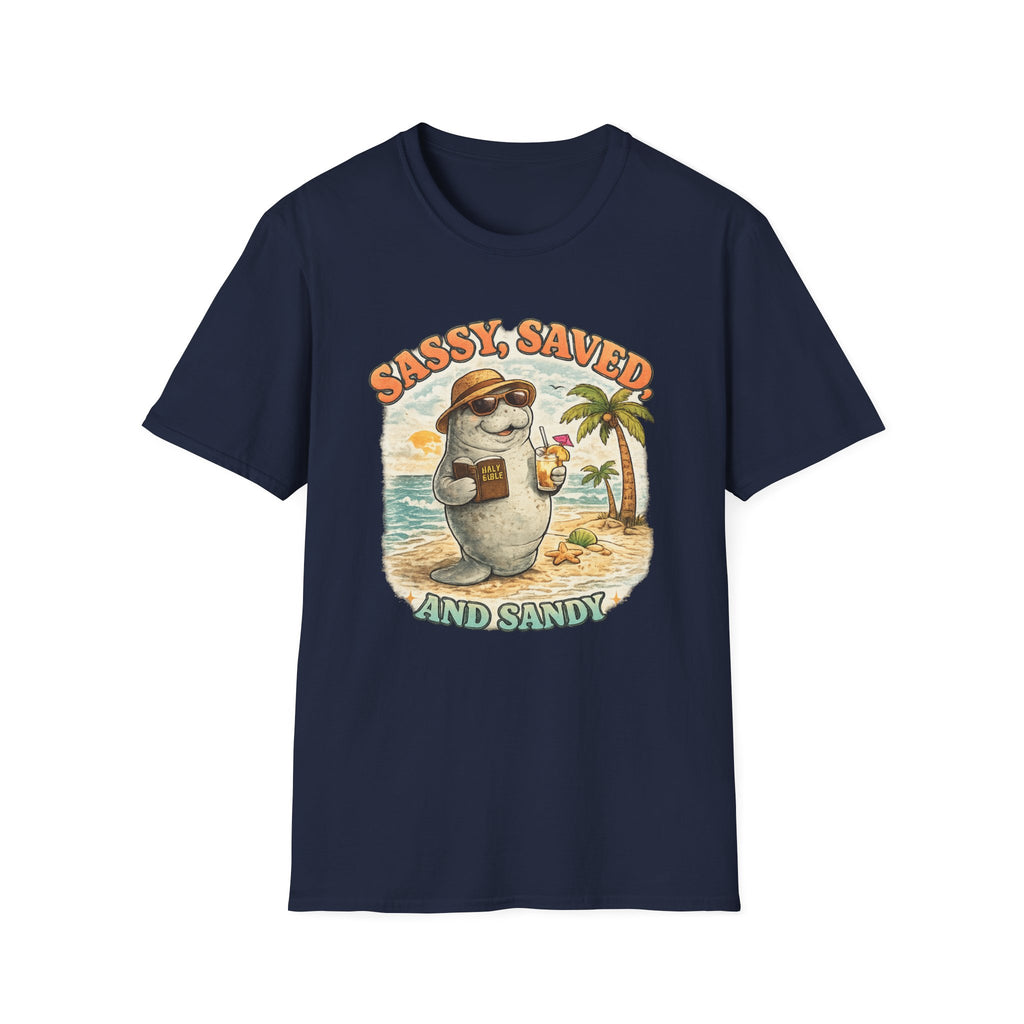 Sassy Saved and Sandy Manatee - T-Shirt