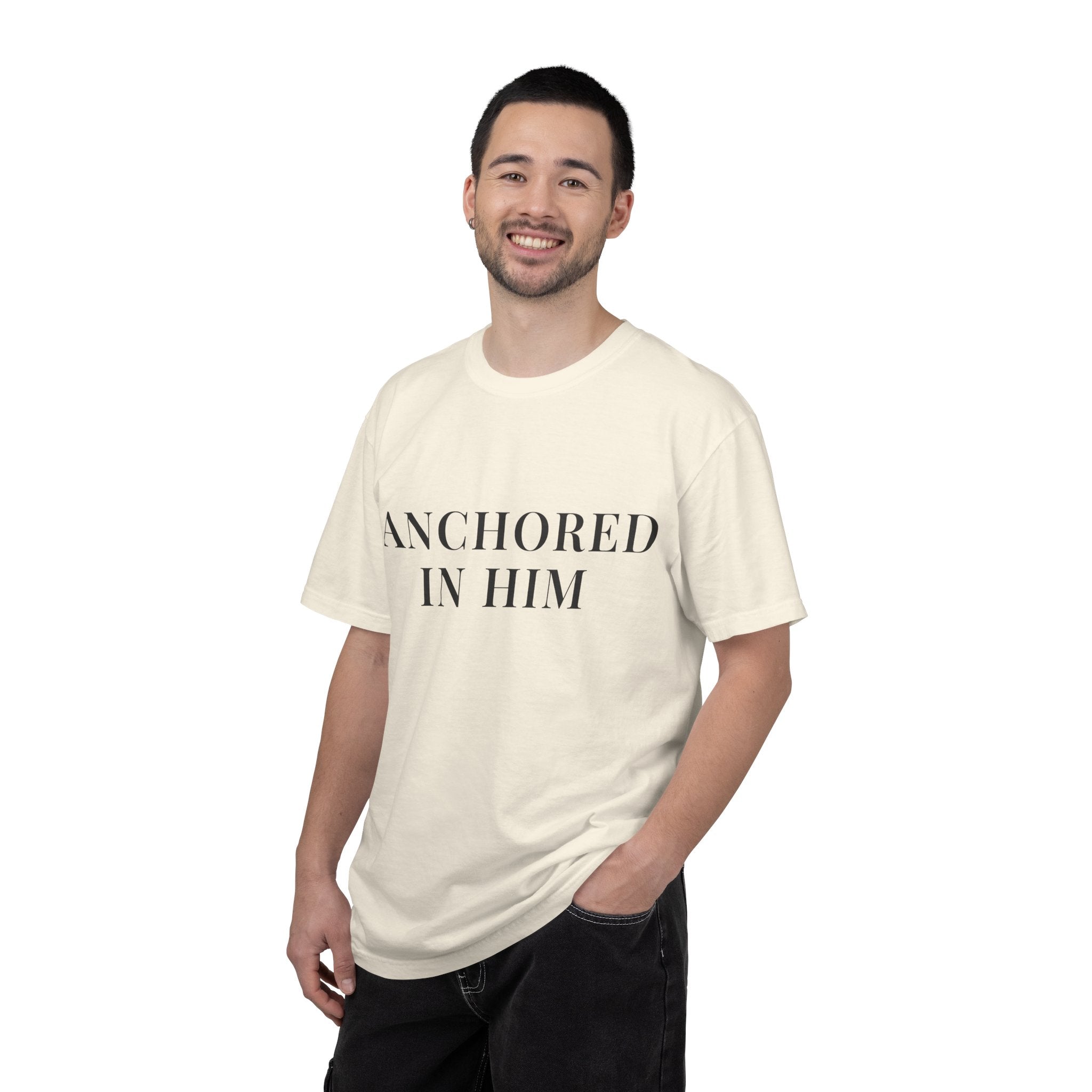 ANCHORED IN HIM — Christian T-Shirt