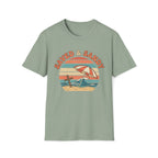 Saved & Sandy Beach Umbrella Retro T-Shirt