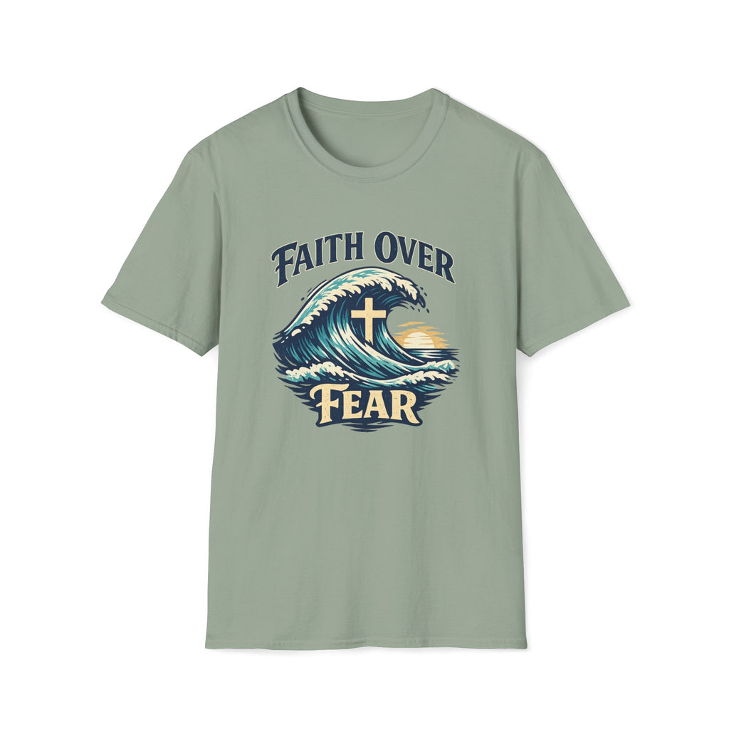 Faith Over Fear Wave Sunset T-Shirt