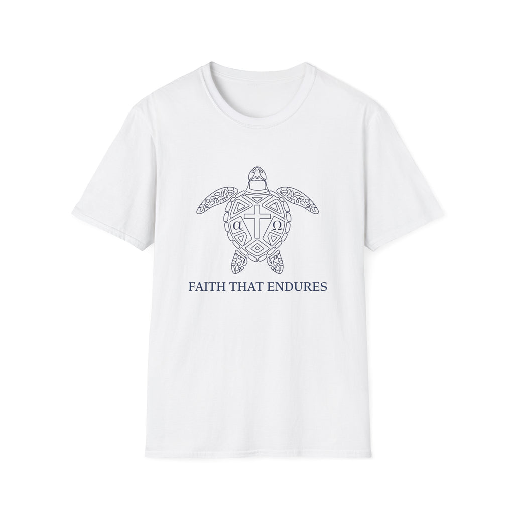 Faith That Endures Alpha Omega Turtle - T-Shirt